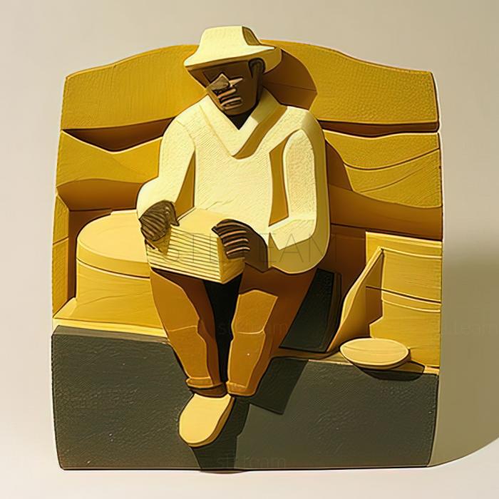 3D модель Мілтон Кларк Евері американський художник (STL)